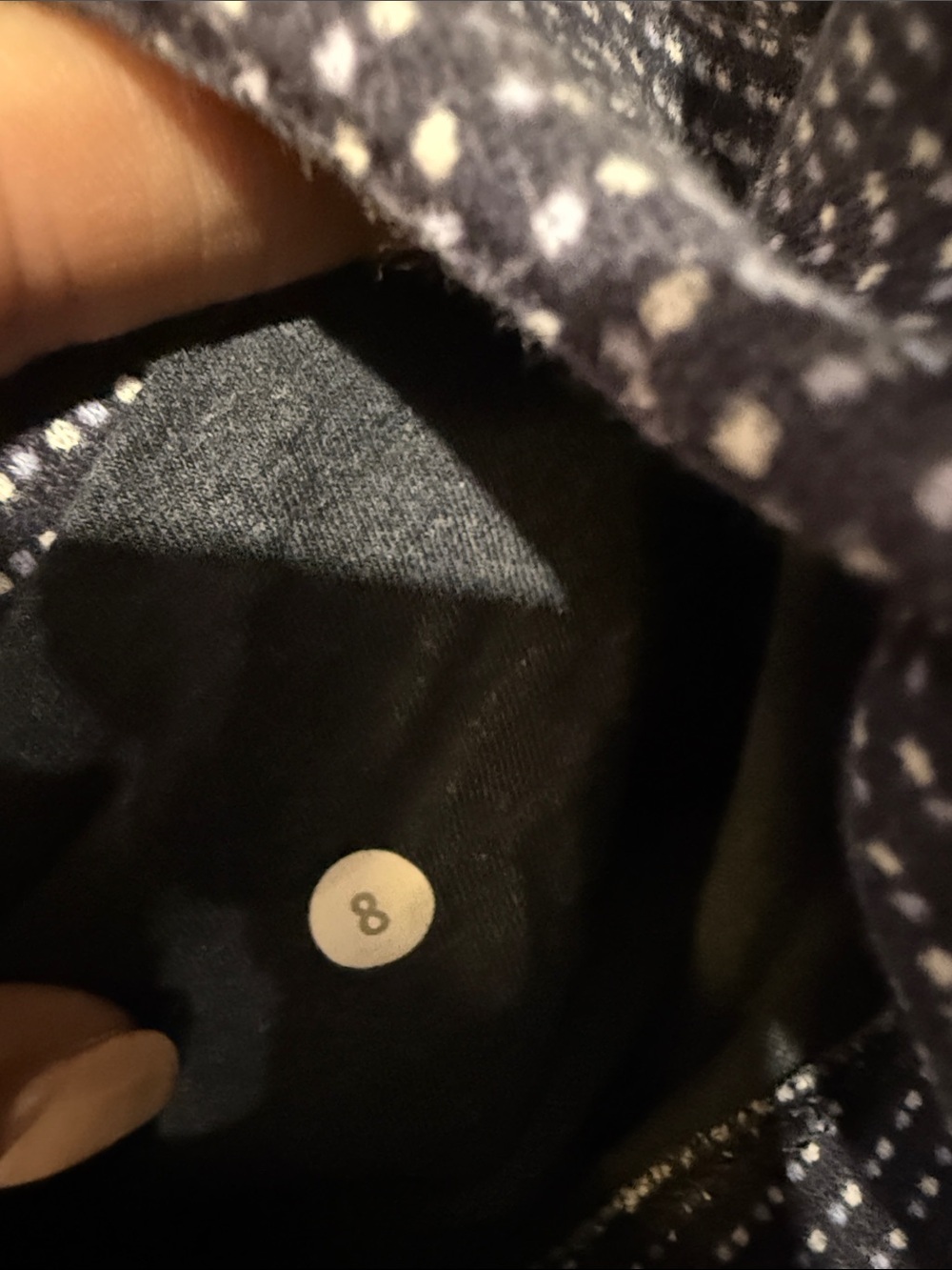 lululemon athletica Navy Hoodie with White Micro Dot Print - Picture 4 of 4